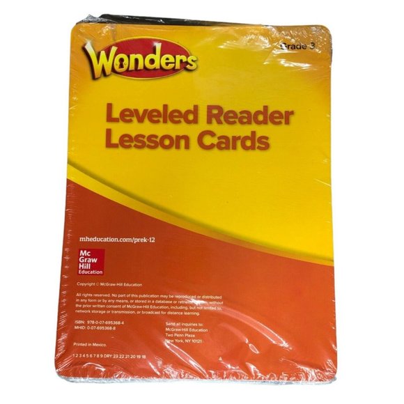 McGraw Wonders Leveled Reader Lesson Cards Grade 3 2020 Homeschool Reading Langu - Picture 1 of 3